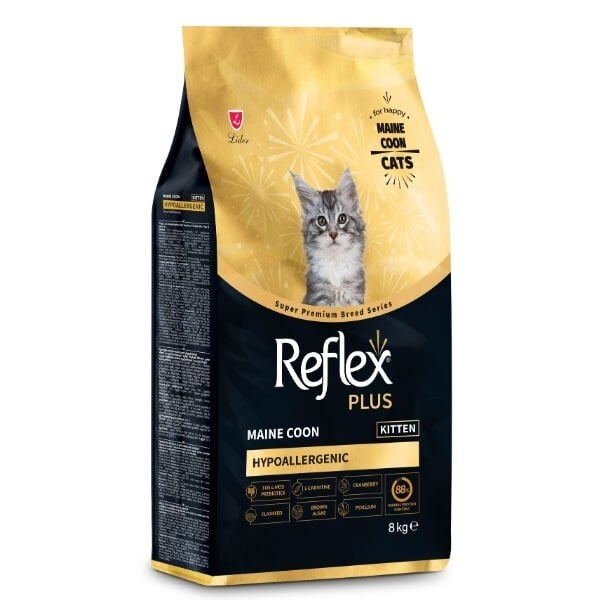 Reflex Plus Hypoallergenic Maine Coon Tavuklu Yavru Kedi Maması 8 Kg - Kuru Kedi Maması