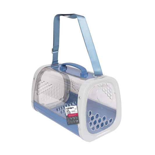 M-Pets Honey Kedi ve Küçük Irk Köpekler için Taşıma Çantası 59.1x38.1x35.4 Cm Mavi - Kedi Aksesuarı