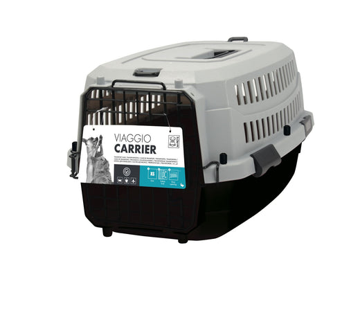 M-Pets Viaggio Carrier Iata Kedi ve Küçük Irk Köpek Taşıma Çantası 48.3x32x25.4 Cm Gri/Siyah Xsmall