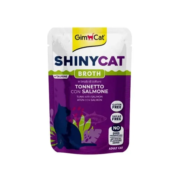 Gimcat Shinycat Sos İçinde Ton Balıklı ve Somonlu Pouch Yetişkin Yaş Kedi Maması 1 Adet 70 Gr yaş konserve kedi maması
