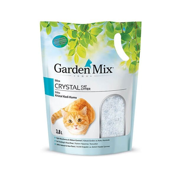 Garden Mix Silica Jel Kedi Kumu 1 Adet 3.8 Lt ürünü görseli