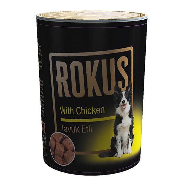 Rokus Tavuklu Yetişkin Konserve Köpek Maması 1 Adet 410 Gr - Konserve Köpek Maması