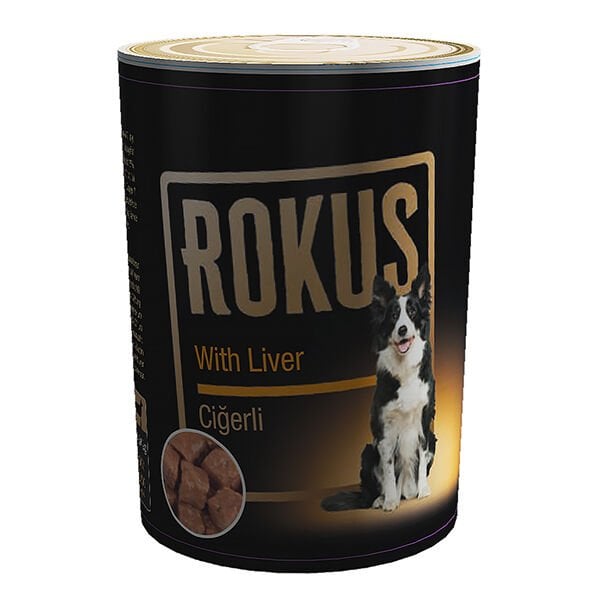 Rokus Ciğerli Yetişkin Konserve Köpek Maması 1 Adet 410 Gr - Konserve Köpek Maması