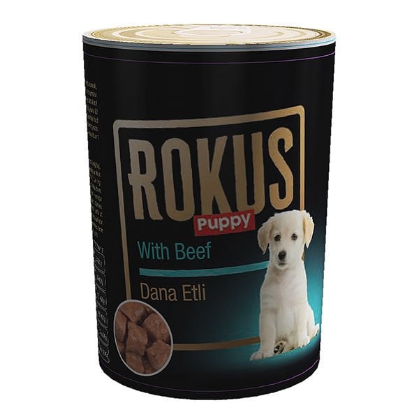 Rokus Dana Etli Konserve Yavru Köpek Maması 1 Adet 410 Gr - Konserve Köpek Maması