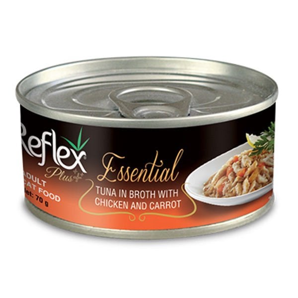 Reflex Plus Ton Balık Tavuklu Yetişkin Konserve Kedi Maması 1 Adet 70 Gr yaş konserve kedi maması
