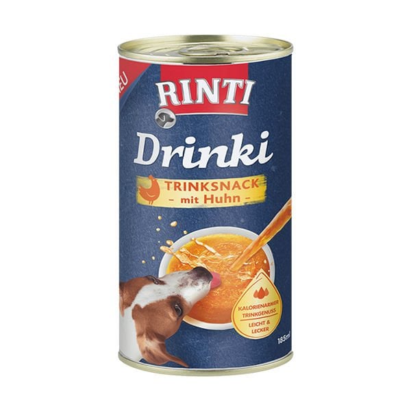 Rinti Drinki Sağlıklı ve Doğal Taze Tavuklu Besleyici Köpek Çorbası 1 Adet 185 Ml - Konserve Köpek Maması