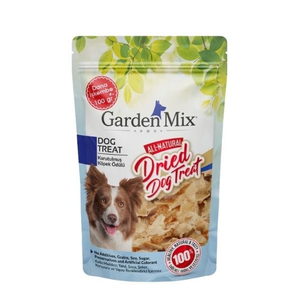 Garden Mix Kurutulmuş Dana İşkembe Köpek Ödül Maması 1 Adet 100 Gr - Köpek Ödül Maması