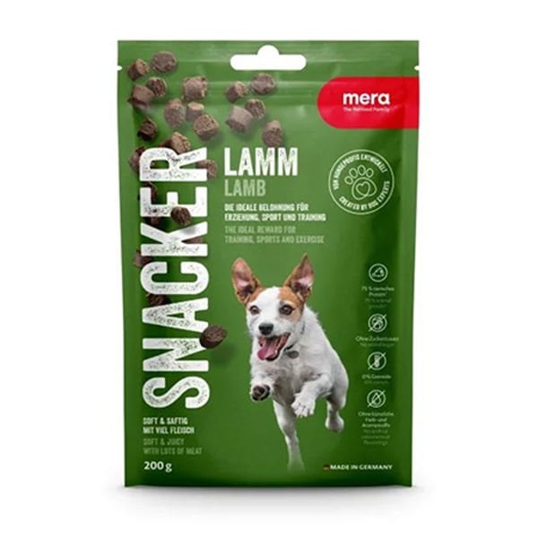 Mera Snacker Kuzu Etli Yumuşak Köpek Ödülü Maması 1 Adet 200 Gr - Köpek Ödül Maması