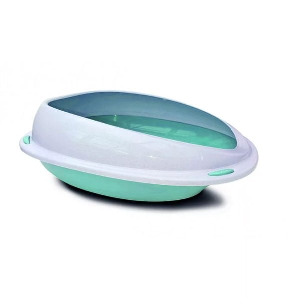 Aquael Comfy Cleo Açık Kedi Tuvaleti Medium Mavi 45x36x15.5 Cm ürün görseli