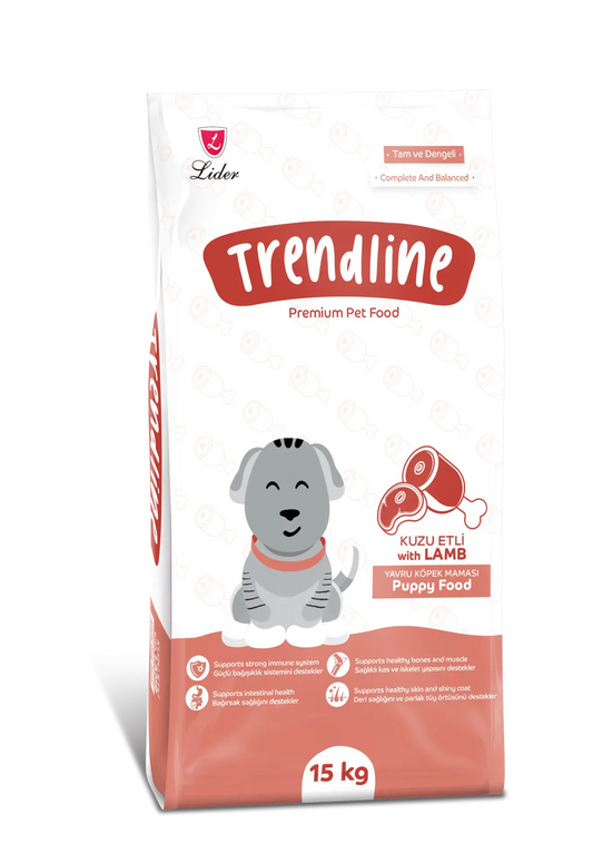 Trendline Kuzu Etli Yavru Köpek Maması 15 Kg - Kuru Köpek Maması