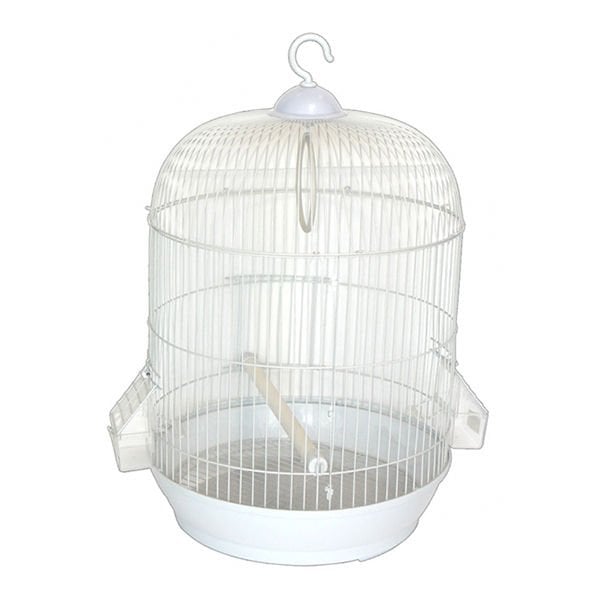 Dayang Dayanıklı Yuvarlak Kuş Kafesi Beyaz 33x41 Cm
