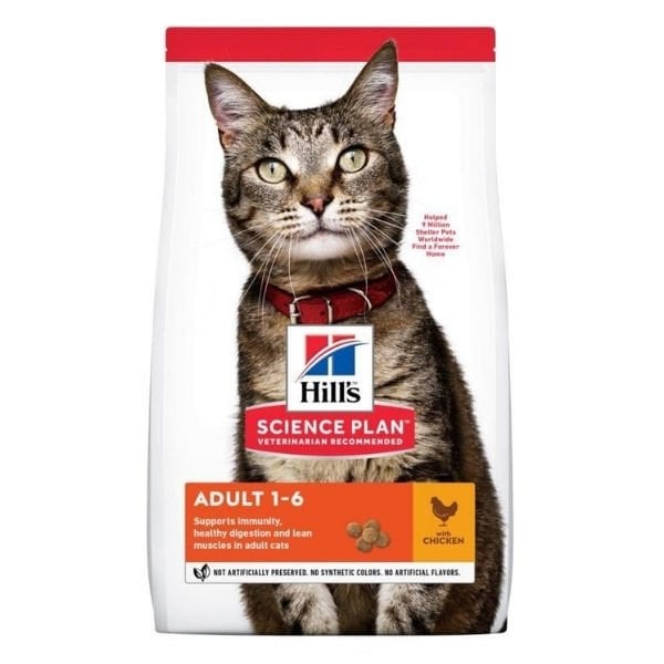 Hills Adult Optimal Care Tavuklu Yetişkin Kedi Maması 8+2 Kg Hediyeli - Kuru Kedi Maması