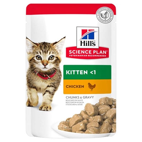 Hills Kitten Tavuklu Pouch Yavru Konserve Kedi Maması 1 Adet 85 Gr yaş konserve kedi maması