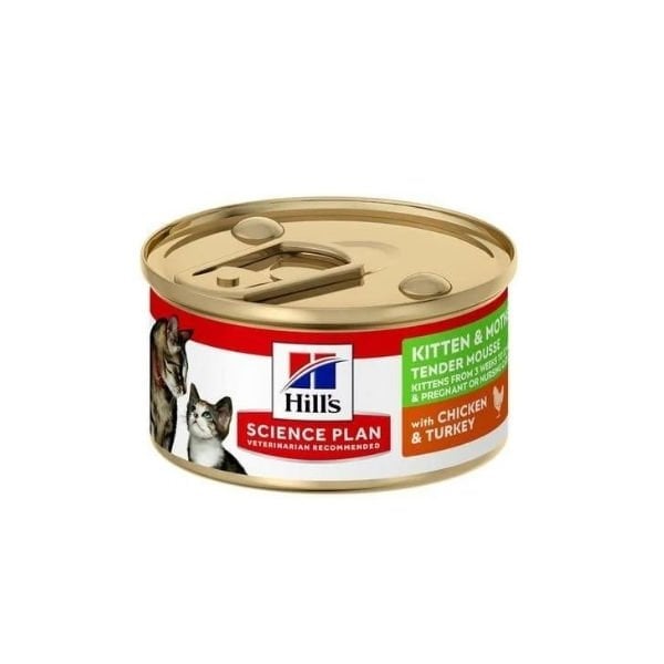 Hills Science Plan Kitten & Mother Tavuk ve Hindili Anne ve Yavru Kedi Konservesi 1 Adet 85 Gr yaş konserve kedi maması
