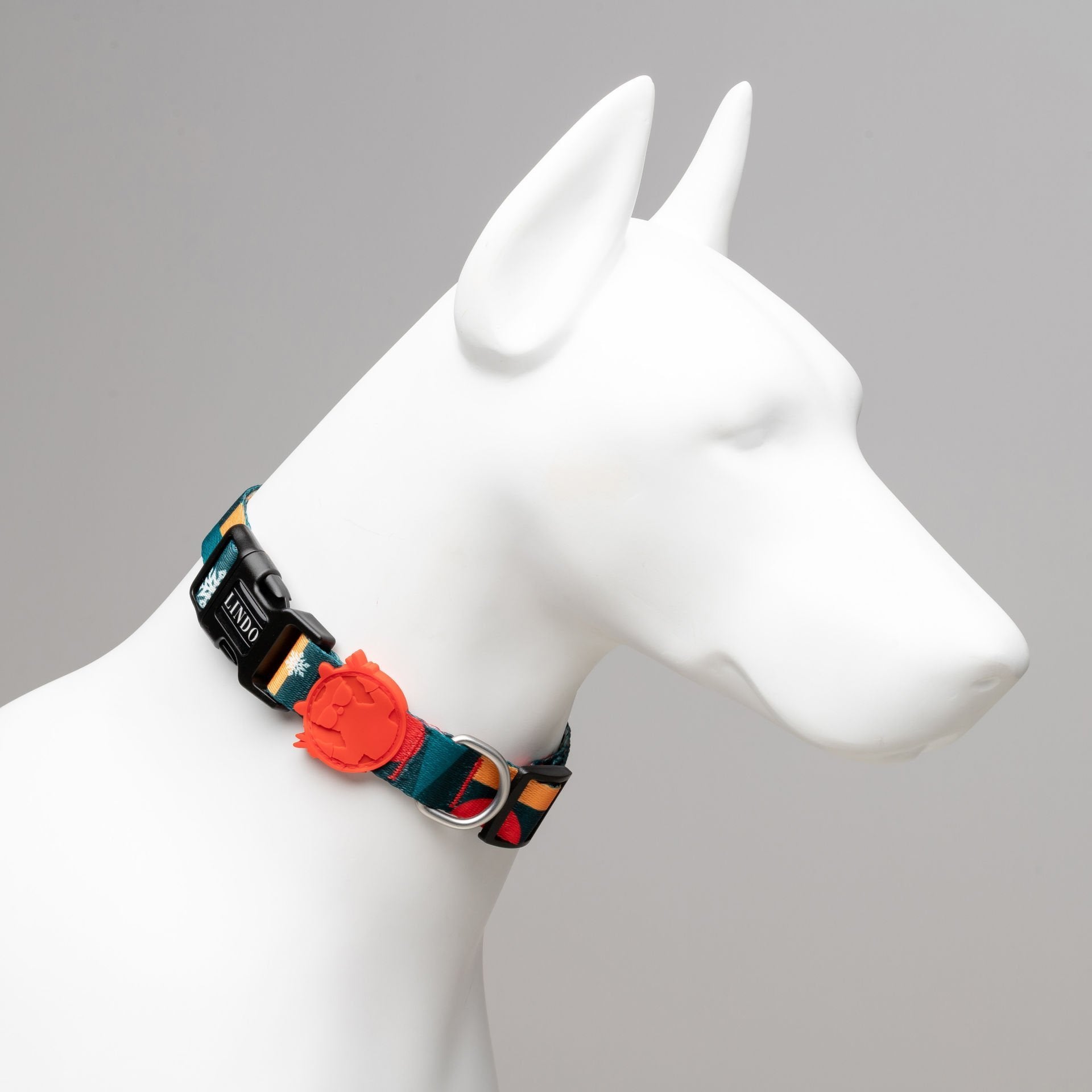 Lindo Dogs Reindeer Köpek Boyun Tasması Kırmızı/Yeşil Medium - Köpek Tasması