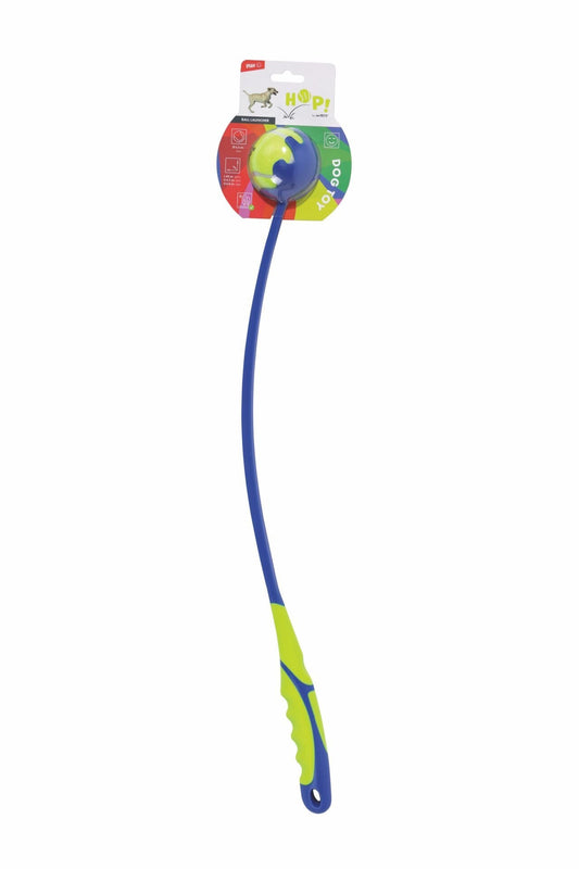M-Pets Hop Top Fırlatıcı Köpek Oyuncağı 68x6.5x6.8 Cm Sarı/Mavi
