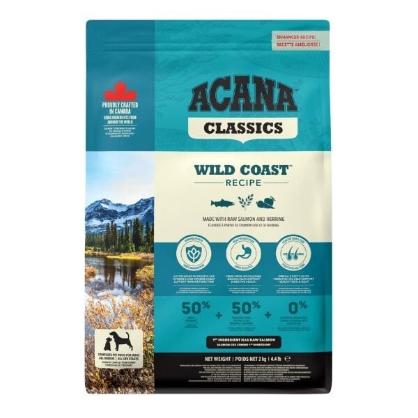 Acana Classics Wild Coast Düşük Tahıllı Balıklı ve Sebzeli Yetişkin Köpek Maması 2 Kg - Kuru Köpek Maması