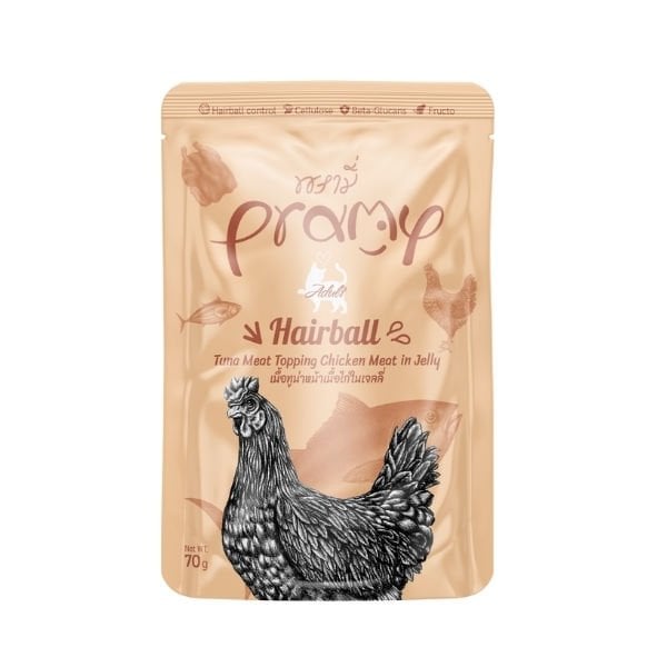 Pramy Jöle İçinde Ton Balıklı ve Tavuklu Pouch Yetişkin Yaş Kedi Maması 1 Adet 70 Gr yaş konserve kedi maması