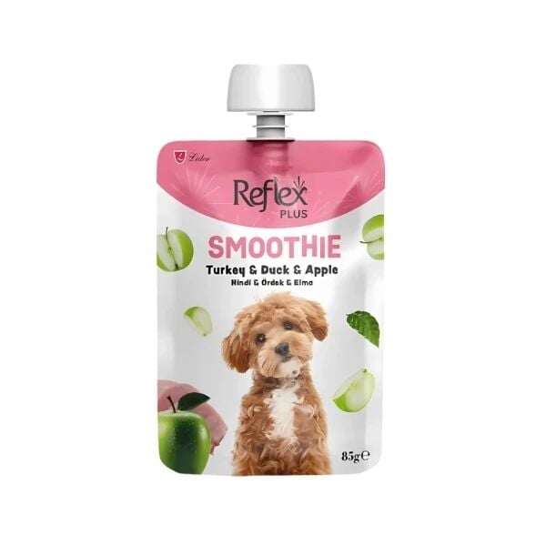 Reflex Plus Smoothie Hindi Etli Ördekli ve Elmalı Sıvı Yetişkin Köpek Ödül Maması 1 Adet 85 Gr - Köpek Ödül Maması