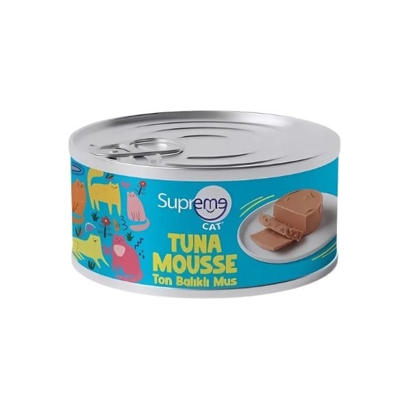 Supreme Cat Püre Ton Balıklı Yetişkin Konserve Kedi Maması 85 Gr Tekli yaş konserve kedi maması