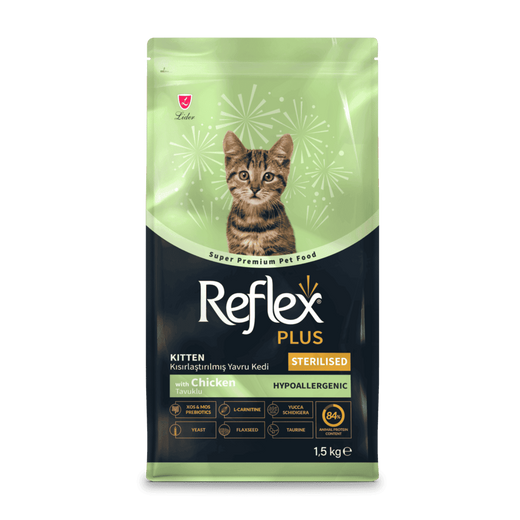 Reflex Plus Sterilised Kitten Tavuklu Kısırlaştırılmış Yavru Kedi Maması 1.5 Kg