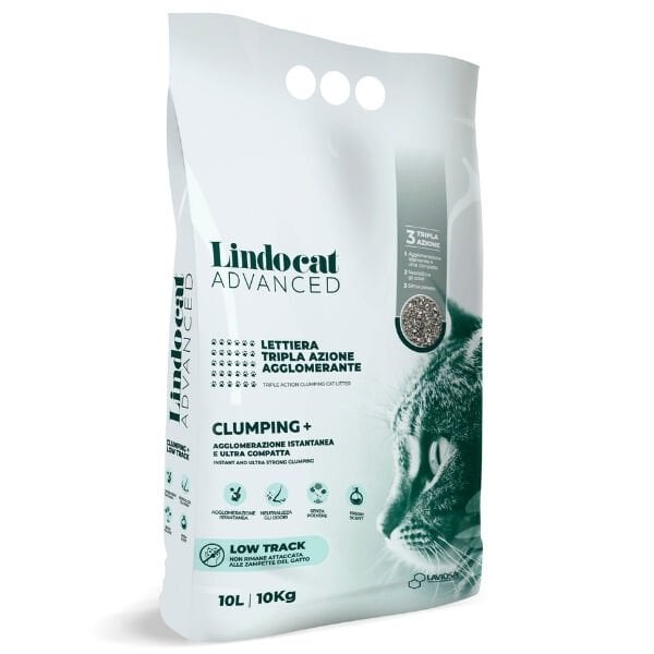 Lindocat Advanced Pati İzi Bırakmayan Ekstra Topaklanan Özel Karışım Kedi Kumu 1 Adet 10 Lt ürünü görseli
