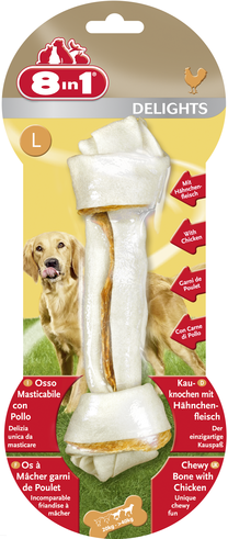 8 In 1 Delights Bones Tavuklu Köpek Kemik Ödülü Large 85 Gr - Köpek Ödül Maması