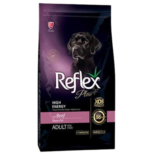 Reflex Plus Biftekli High Energy Yetişkin Köpek Maması 12 Kg - Kuru Köpek Maması
