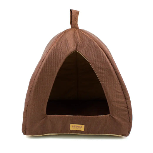 Lepus Keops Piramit Kedi ve Köpek Yatağı Kahverengi 35x35x40 Cm