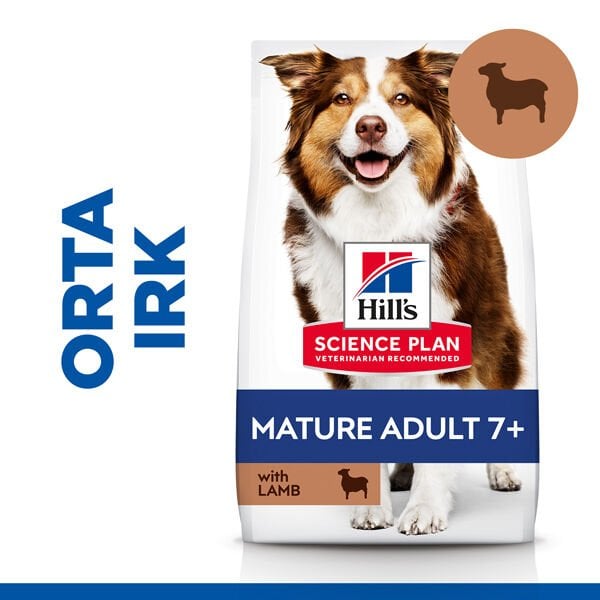 Hills Mature Senior +7 Medium Orta Irk Kuzu Etli Yaşlı Köpek Mamasi 2.5 Kg - Kuru Köpek Maması