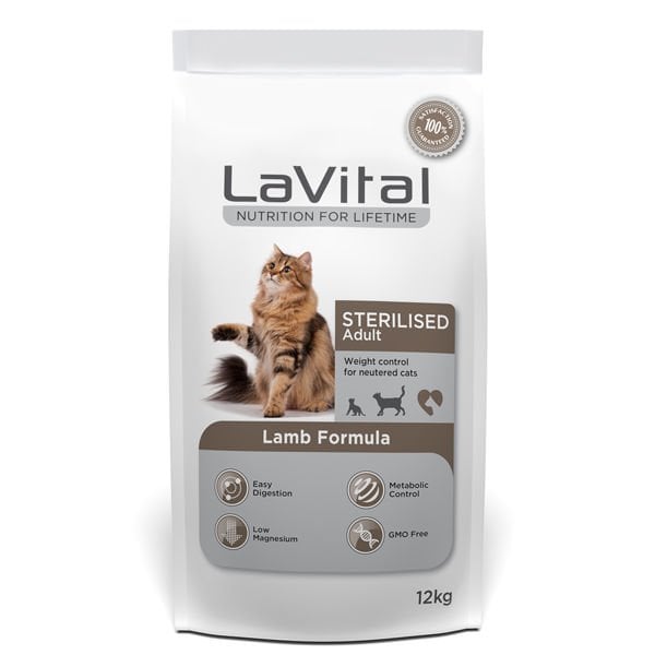 Lavital Sterilised Kuzu Etli Kısırlaştırılmış Kedi Maması 12 Kg - Kuru Kedi Maması