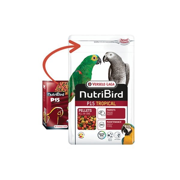 Versele Laga Nutribird P15 Tropical Papağan Kuş Yemi 1 Kg ürün görseli