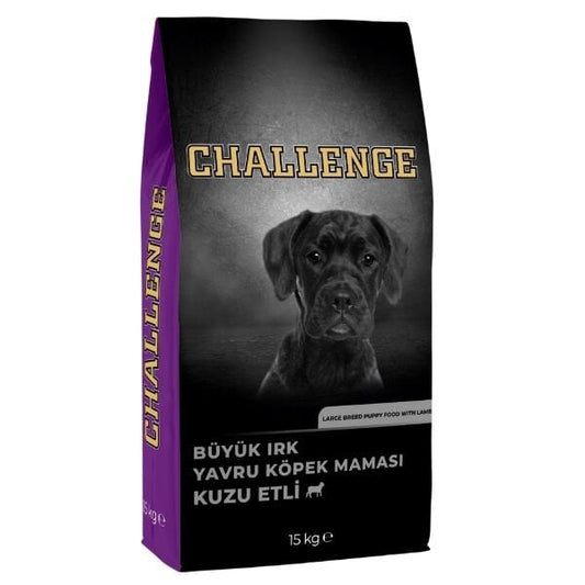 Challenge Kuzu Etli Büyük Irk Yavru Köpek Maması 15 Kg - Kuru Köpek Maması