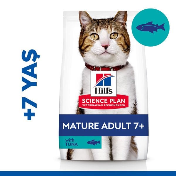 Hills Mature +7 Ton Balıklı Yaşlı Kedi Maması 1.5 Kg - Kuru Kedi Maması