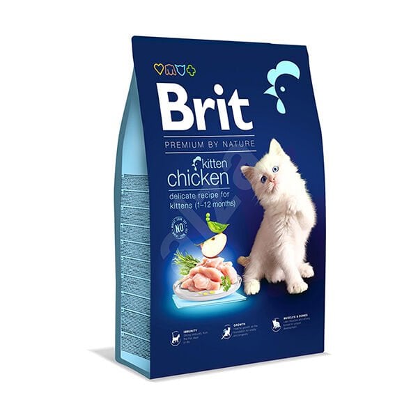 Brit Premium By Nature Kitten Tavuklu Yavru Kedi Maması 8 Kg - Kuru Kedi Maması