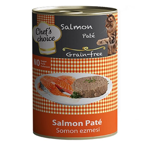 Chefs Choice Kıyılmış Somonlu Yetişkin Konserve Kedi Maması 1 Adet 400 Gr yaş konserve kedi maması