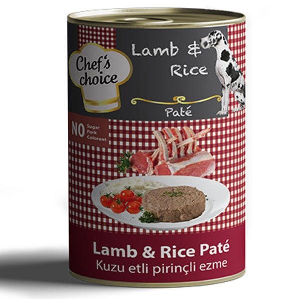 Chefs Choice Kıyılmış Kuzulu Yetişkin Köpek Konservesi 1 Adet 400 Gr - Konserve Köpek Maması