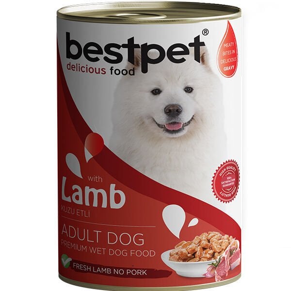 Bestpet Kuzulu Gravy Yetişkin Köpek Konservesi 1 Adet 400 Gr - Konserve Köpek Maması