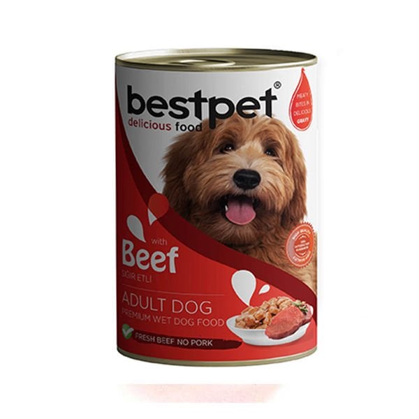 Bestpet Sığır Etli Jöleli Yetişkin Köpek Konservesi 1 Adet 400 Gr - Konserve Köpek Maması