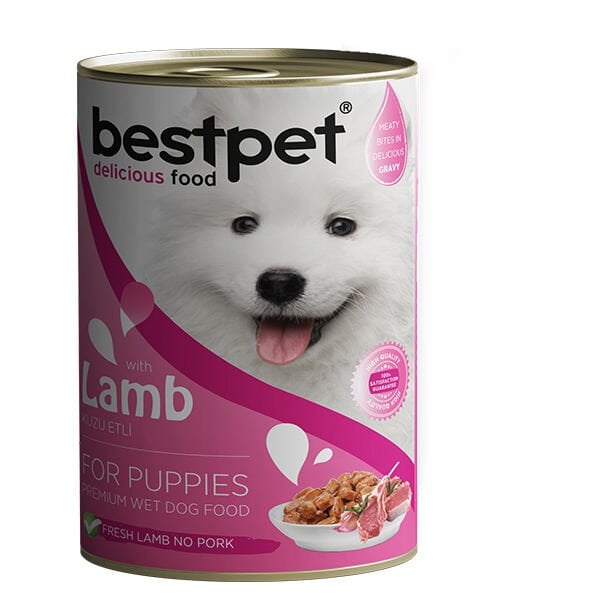 Bestpet Kuzulu Jöleli Yavru Köpek Konservesi 1 Adet 400 Gr - Konserve Köpek Maması