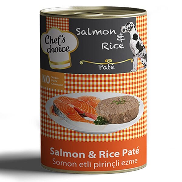Chefs Choice Kıyılmış Somonlu Yetişkin Köpek Konservesi 1 Adet 400 Gr - Konserve Köpek Maması
