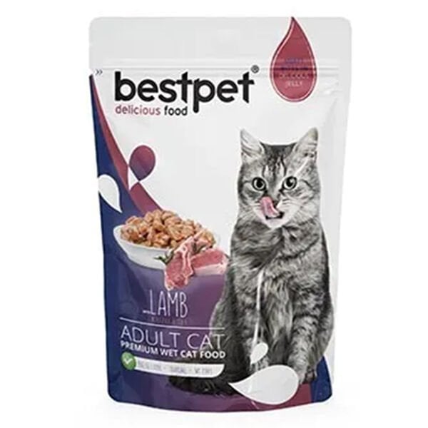 Bestpet Kuzu Etli Yetişkin Konserve Kedi Maması 1 Adet 85 Gr yaş konserve kedi maması
