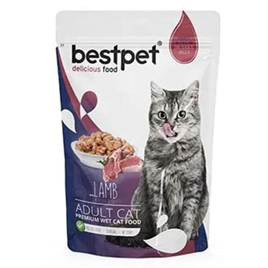Bestpet Kuzu Etli Yetişkin Konserve Kedi Maması 1 Adet 85 Gr yaş konserve kedi maması