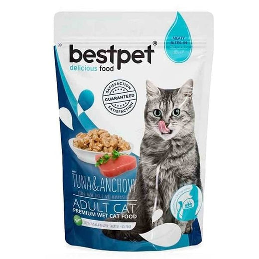 Bestpet Ton Balıklı ve Hamsili Yetişkin Konserve Kedi Maması 1 Adet 85 Gr