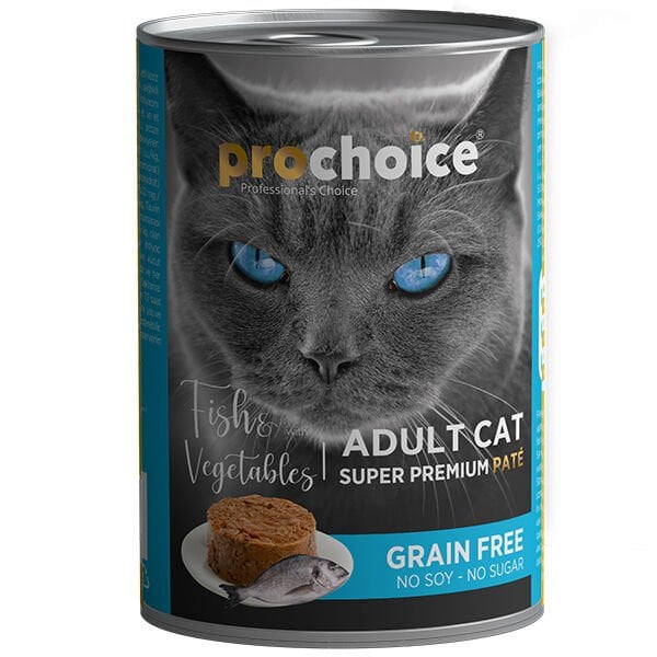 Pro Choice Adult Balık ve Sebzeli Yetişkin Konserve Kedi Maması 1 Adet 400 Gr yaş konserve kedi maması