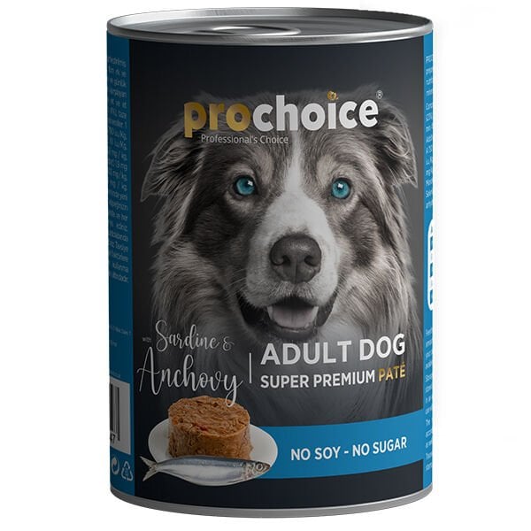 Pro Choice Adult Sardunya ve Hamsili Yetişkin Köpek Konservesi 1 Adet 400 Gr - Konserve Köpek Maması