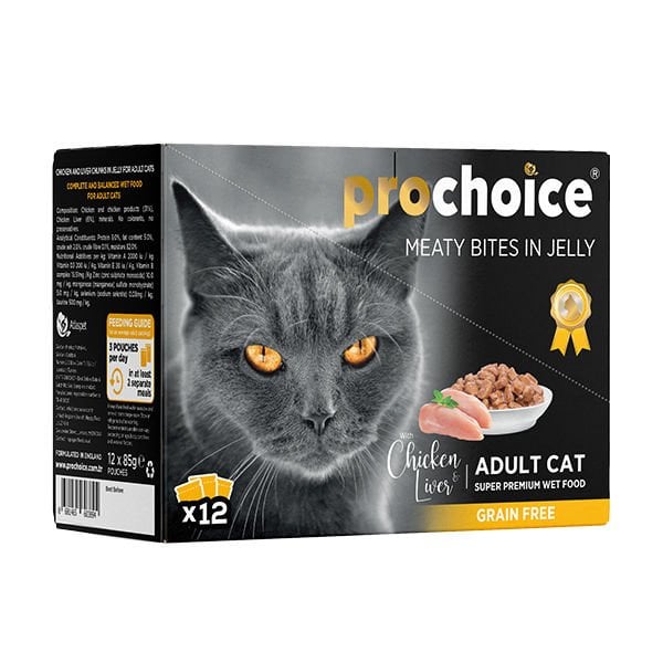 Pro Choice Tavuk ve Cigerli Family Pack Konserve Kedi Maması 1 Adet 12x85 Gr yaş konserve kedi maması