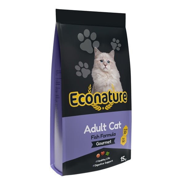 Econature Gurme Balıklı Yetişkin Kedi Maması 15 Kg - Kuru Kedi Maması