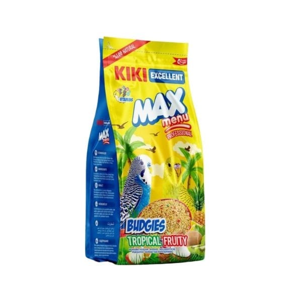 Kiki Excellent Max Menu Tropikal Meyveli Muhabbet Kuşu Yemi 1 Kg ürün görseli