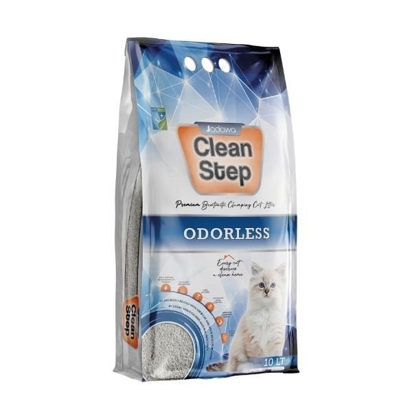 Jadawa Clean Step Odorless Topaklanan Kokusuz Doğal Kedi Kumu 1 Adet 10 Lt ürünü görseli